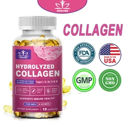 Hydrolyzed Collagen Capsules Support Joint & Hair & Nails & Skin Care Collagen Supplement Vitamins & Minerals