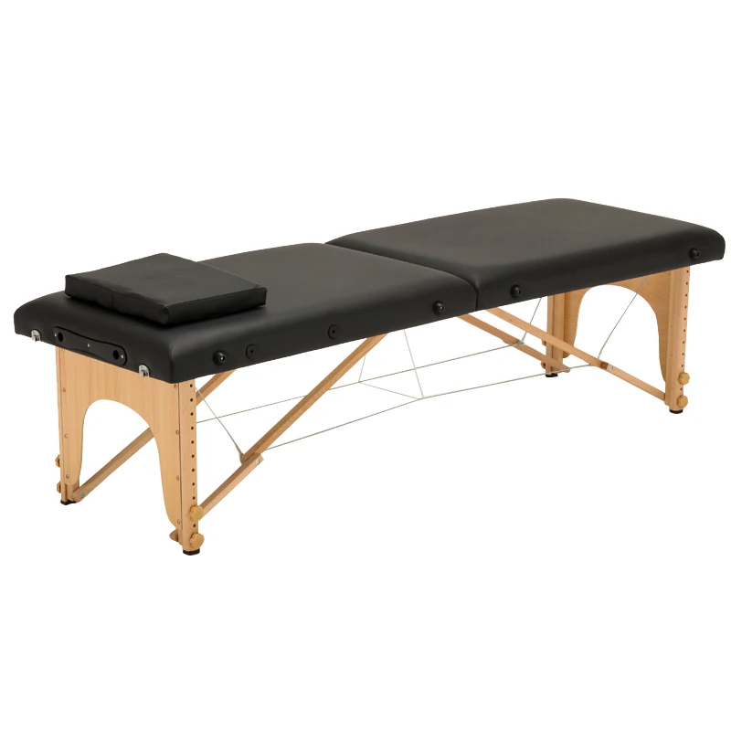 

Tattoo Folding Massage Bed Beauty Facial Spa Cosmetic Wooden Massage Bed Salon Medical Lettino Massaggi Salon Furniture SR50MB