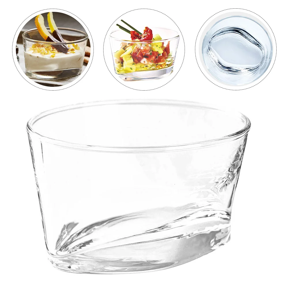 

Dessert Cups Transparent Dessert Holder Glass Container for Ice Cream Salad Jelly Pudding Serving Parfait Cups