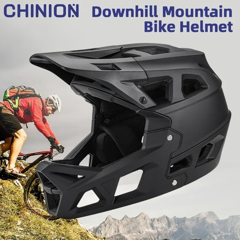 Safety MTB Road Mountain Bike Helmet  Full Face Downhill XCDH Sport All-Terrain Bicycle Cycling Bicycle Adult Off-road Helmet