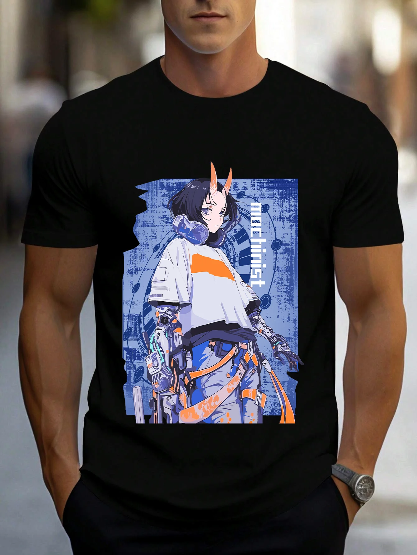 

Anime Makeover Girl, Four Seasons Short Crew Neck Street Style 100 % Cotton T - Shirt, Men' S