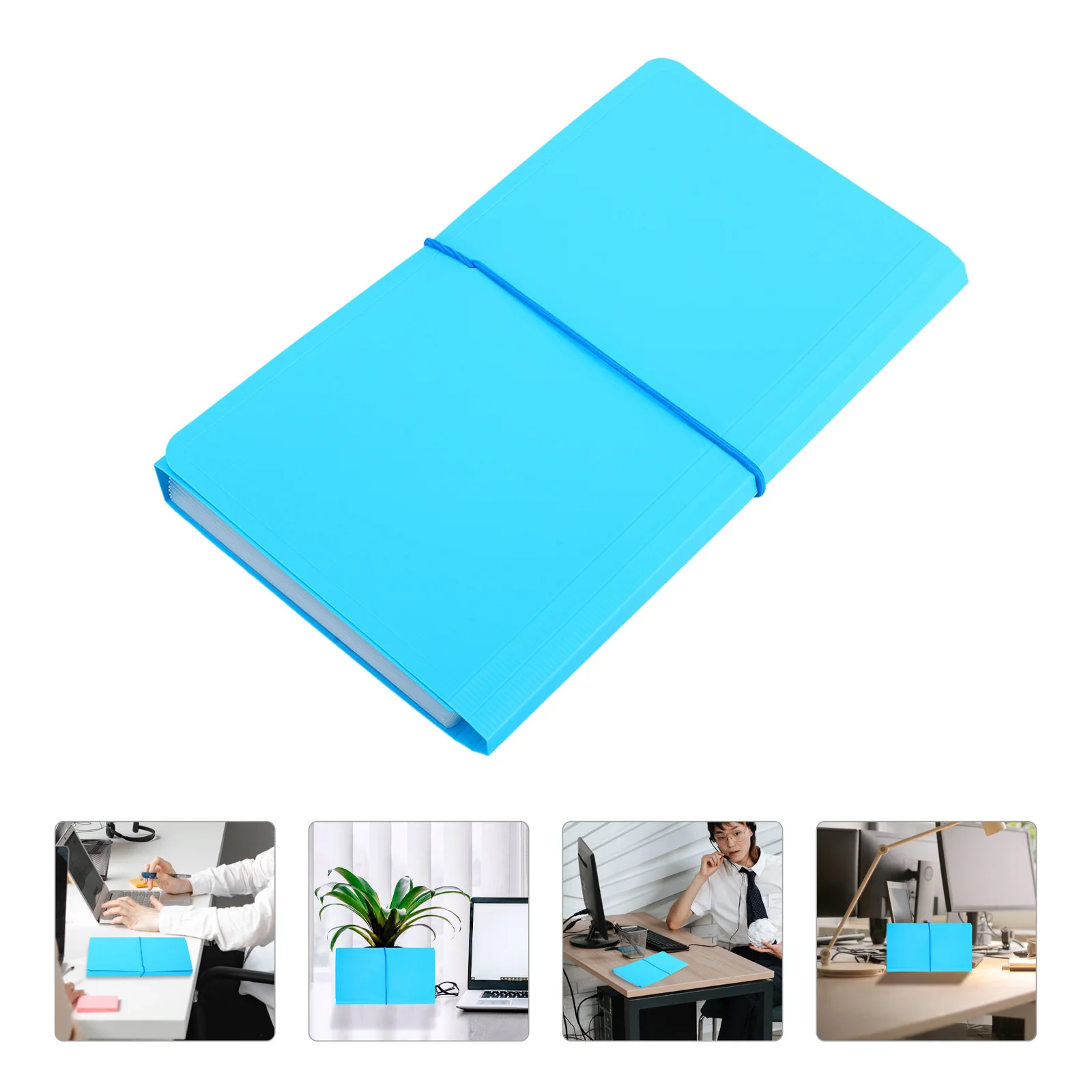 

2 Pcs Folder Storage Pack File Organizer Documents Holder Accordion Portable Pp Material Expandable Ticket