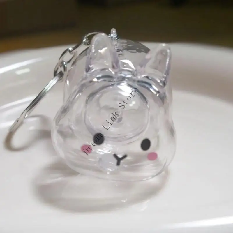 Unique Rabbit Design Hair Collector Holder Plastic Keychain