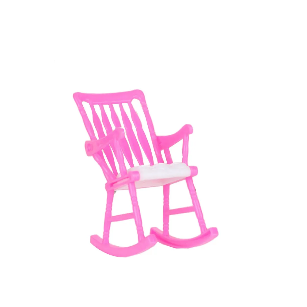 

1Pcs Mini Rocking Chair for ABS Material Role Children Girls Fun Gift Hand Eye Coordination Chair
