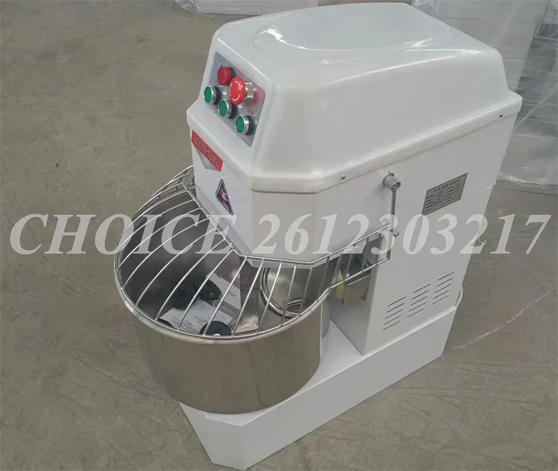 220V Vertical Pizza Dough Mixer Machine Mute High Speed Bread Dough Kneader Commercial Inverter Electric Cake Pasta Mixer