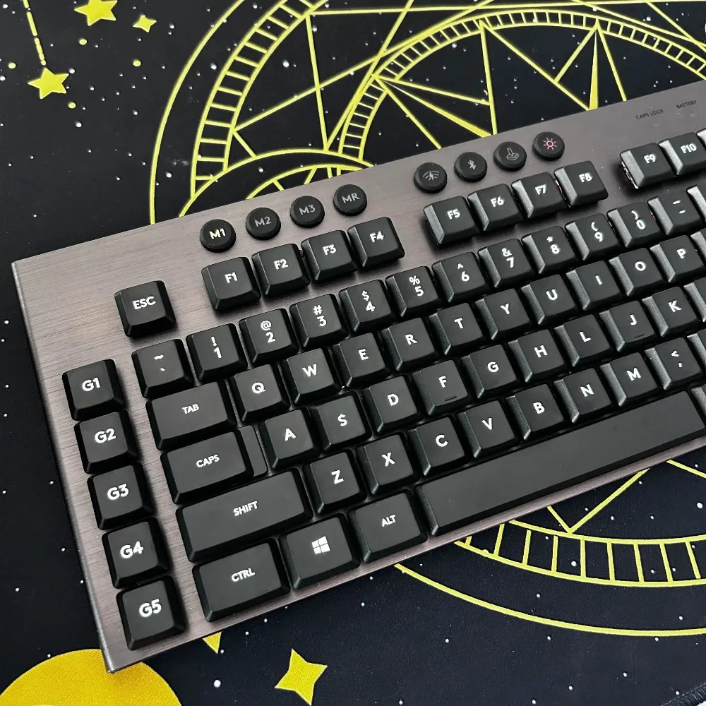 

PBT keycap set compatible with Logitech G815 G915 G915TKL mechanical keyboard anti oil factory height 109 keys