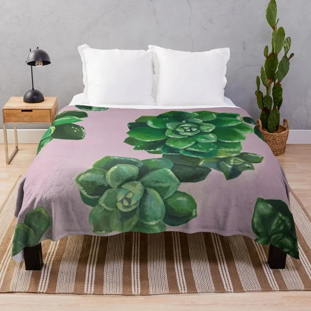 Succulents Throw Blanket Thins Heavy Blankets