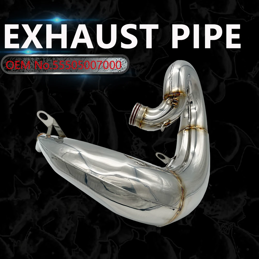 Tubo de Escape de motocicleta 2019-2023, tubo de sistemas de Escape de sección delantera de Escape modificado de acero inoxidable para KTM HUSQVARNA GASGAS 2T