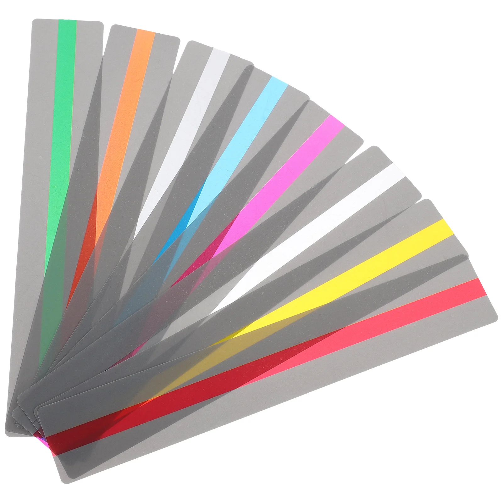 8Pcs Reading Strips Guided Highlight Bookmark Colored Overlay Reading Tracking Rulers Enhance Speed Retention for Students Books