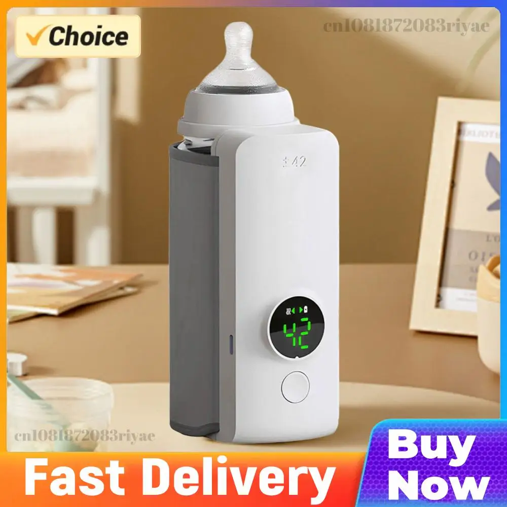 

Портативный подогреватель бутылочек с контролем температуры, беспроводной подогреватель молока, подогреватель детских бутылочек для путешествий, кемпинга и дома