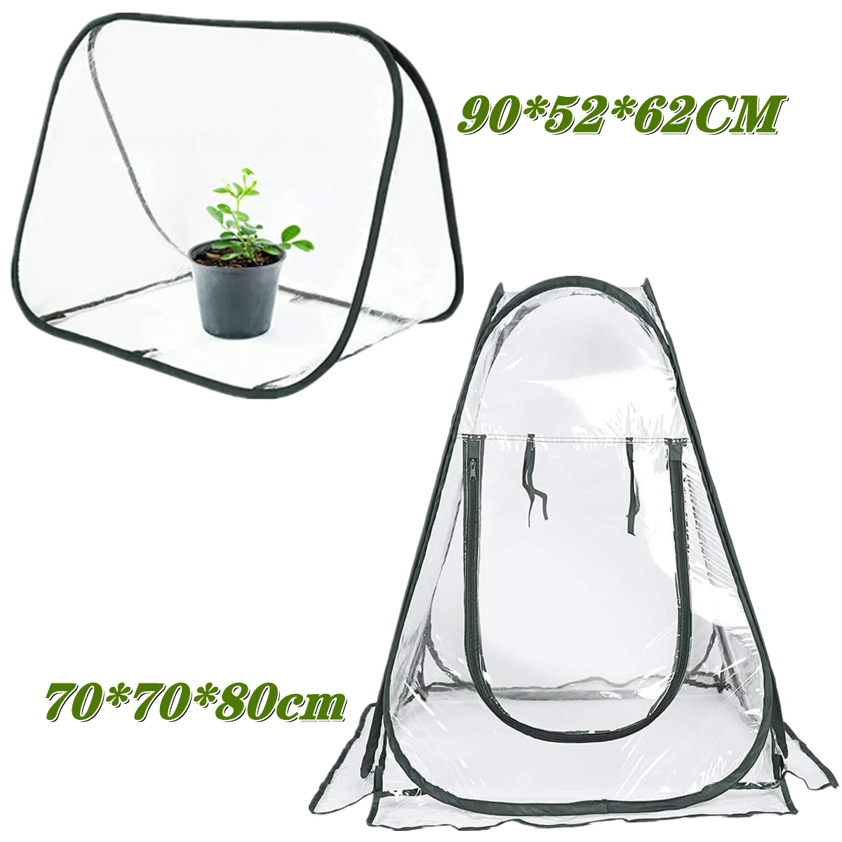 Mini Greenhouse for Outdoor Indoor Plant, Portable Pop-Up Garden Greenhouse Cover Tent, Gardening Potted Flower Plants Warm Room