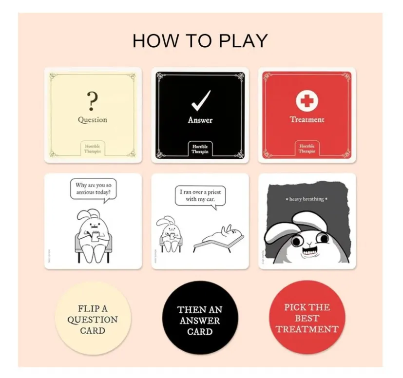 Party&Family Board Games Night A Card Game Where You Make Very Unpleasant Comics-Adult Card Game For 3-8 Players Ages 17+ -