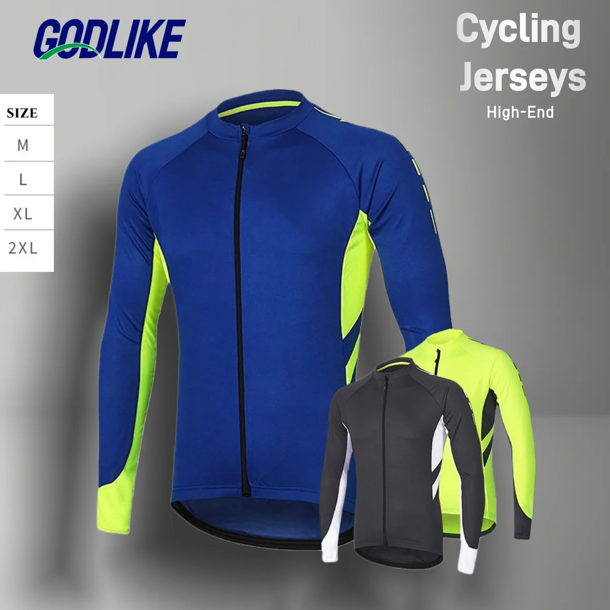 

GODLIKE High-End Outdoor Road Men's Cycling Clothing Cycling Shirts White Long-Sleeved Pro Mountain Bike Cycling Clothing