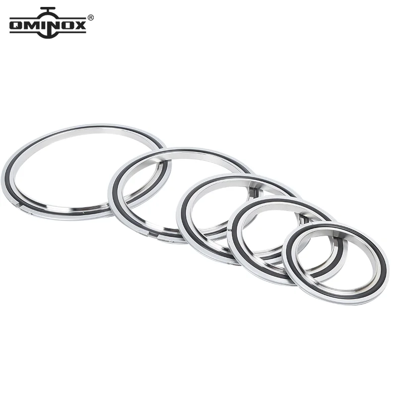 Vacuum Flanges SS304 Center Rings KF/ISO/NW FKM O-ring NW flanges center seals FKM O-rings for KF/NW/MF Flanges ISO flange Seals