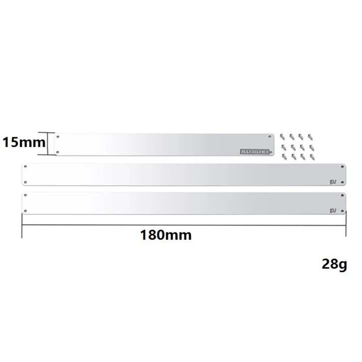 แผ่นโลหะกันลื่นสำหรับ D12 WPL 1/10 mobil RC ชิ้นส่วนอัพเกรดโลหะด้านหลังและด้านข้างอุปกรณ์ประดับตกแต่งกันลื่น