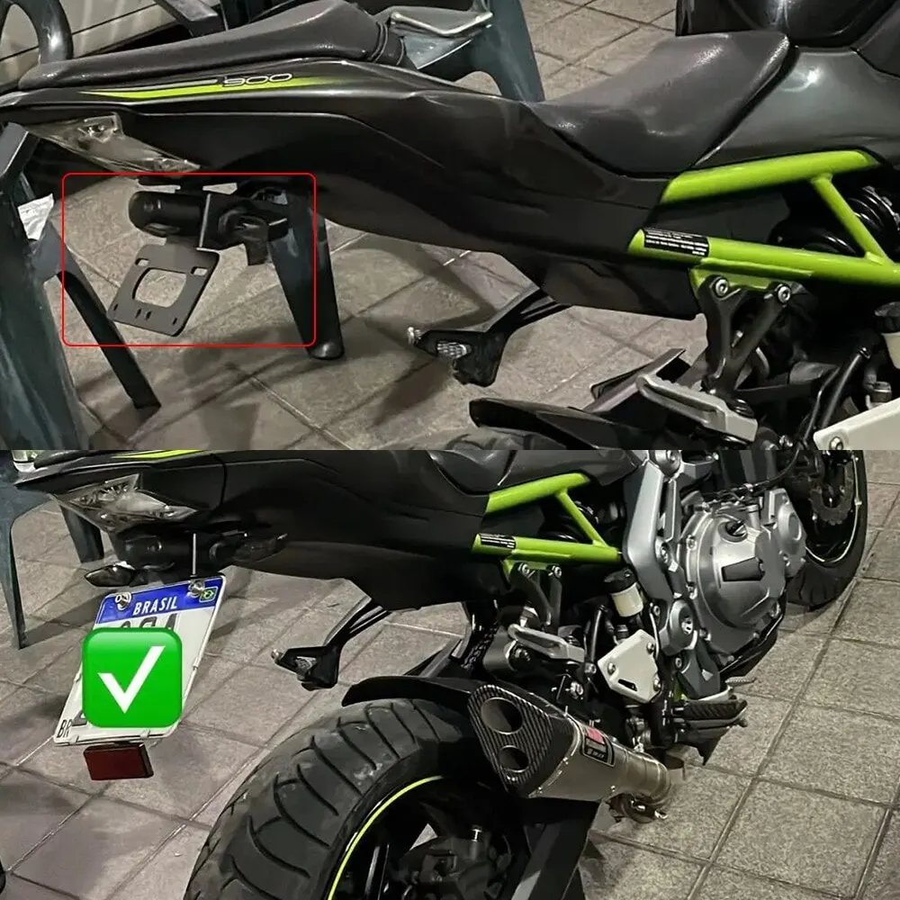 Voor Hyosung Rx Rt Xrx Gv 125 250 650 Voor Aquilla Gd250 Exiv Achter Nummerplaat Reflector Vergunninghouder Verleng Staart Reflector