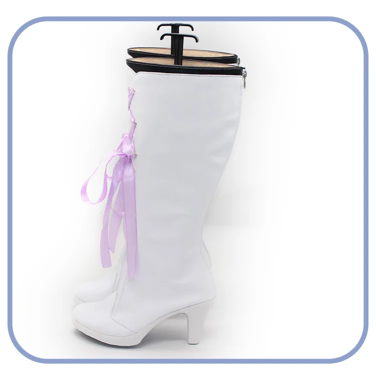 秋山美月コスプレ靴 PJSK 5 周年記念コスプレ小道具アニメアクセサリー PU 靴ハロウィンカーニバルブーツカスタムメイド