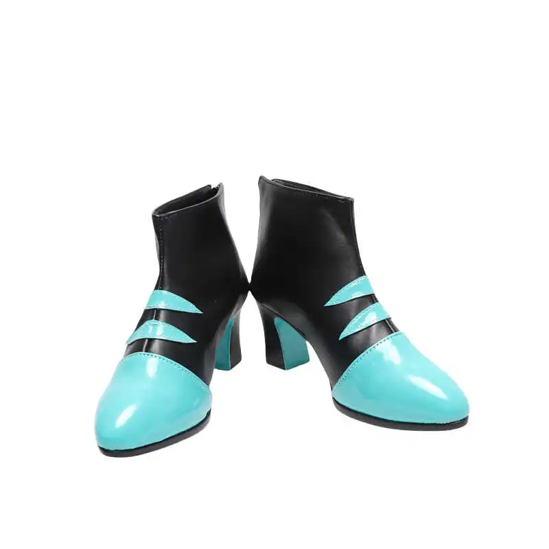 Hazbin Cosplay Hotel Vox Costume Cosplay Scarpe Stivali blu Anime