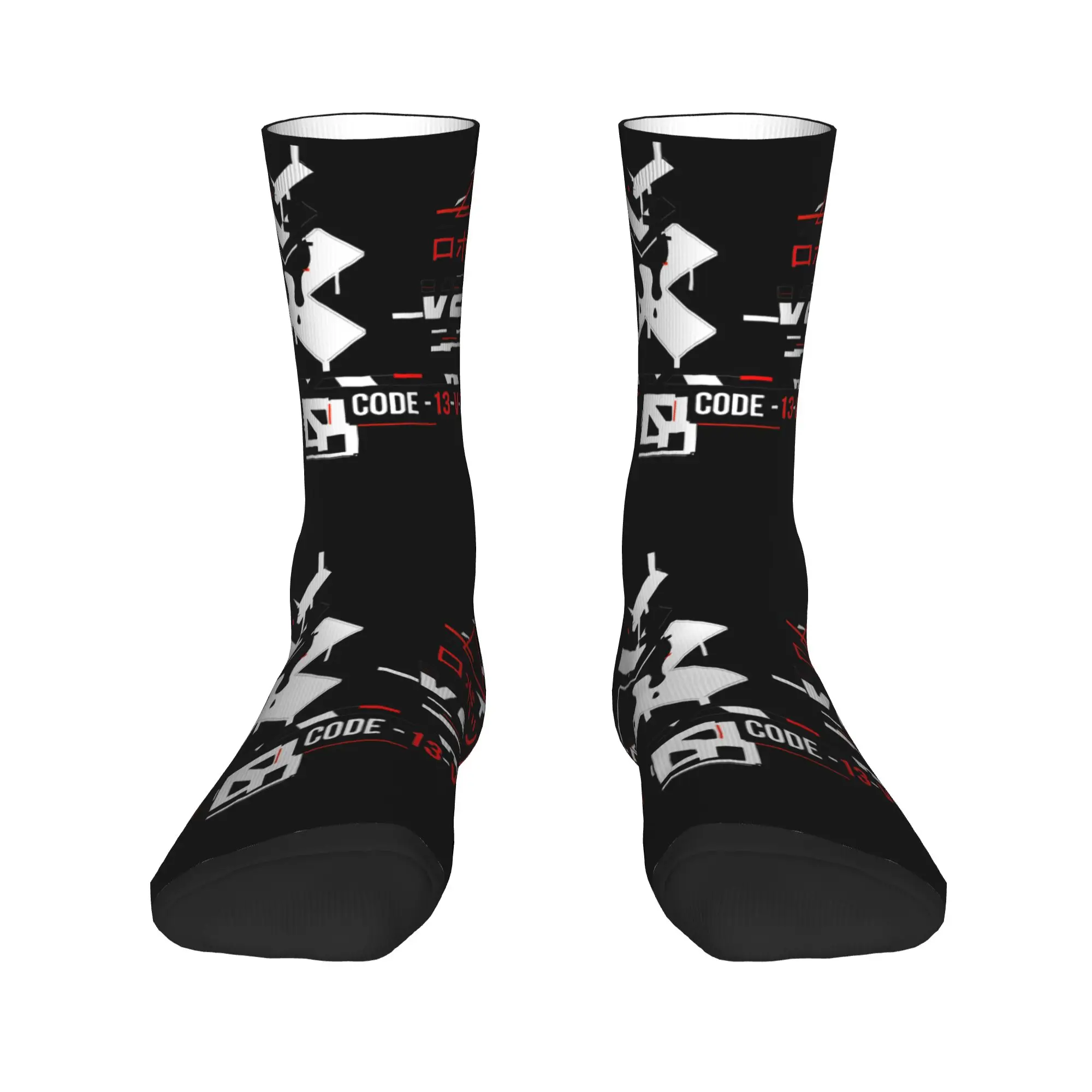 Medias geniales Techwear calcetines hombres mujeres cálido suave japonés Future Tech Street Wear estilo Skateboard Crew calcetines