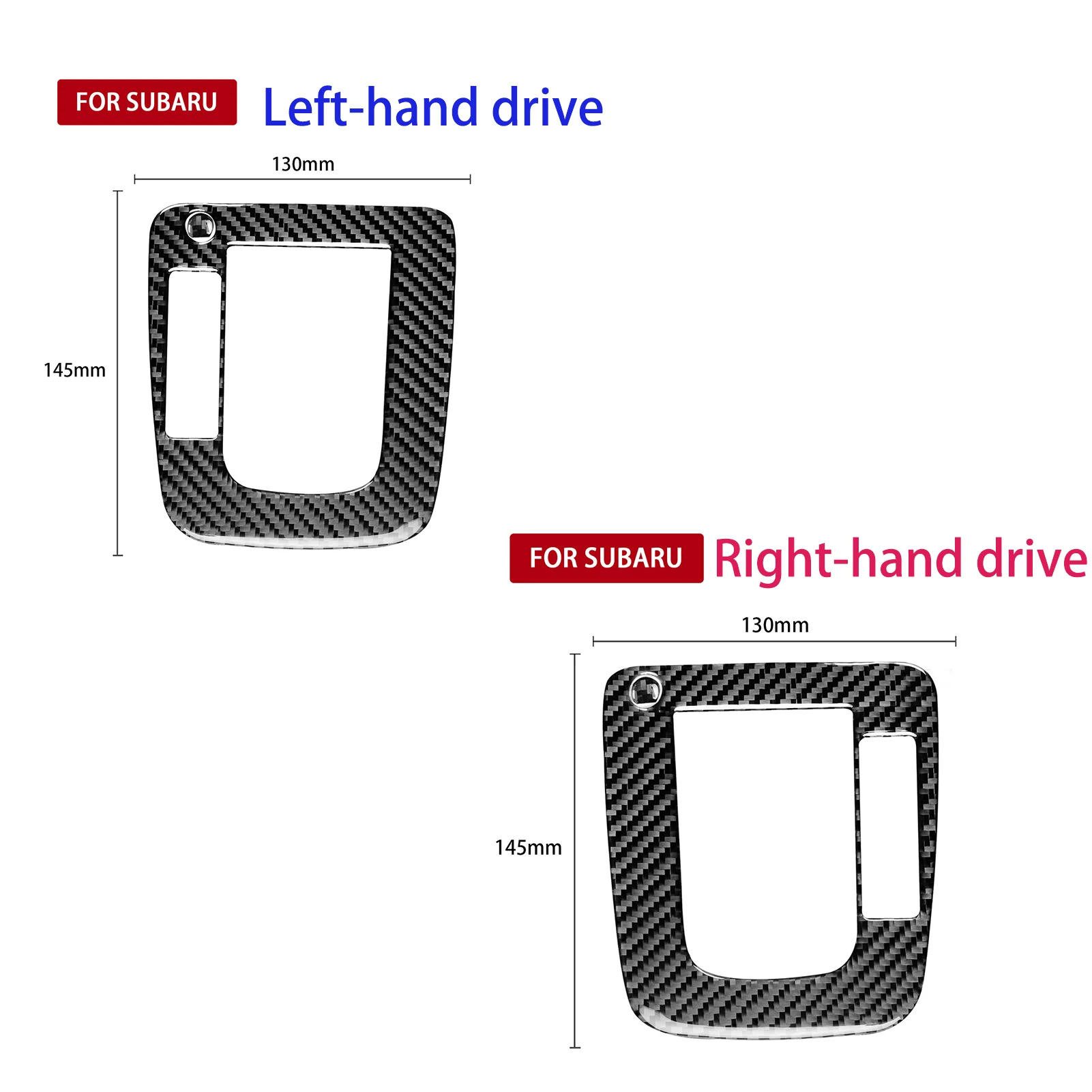 For Subaru Impreza 2012-2016 For XV Crosstrek 2013-2017 Carbon Fiber Interior Gear Shift Panel Outer Frame Accessories Sticker