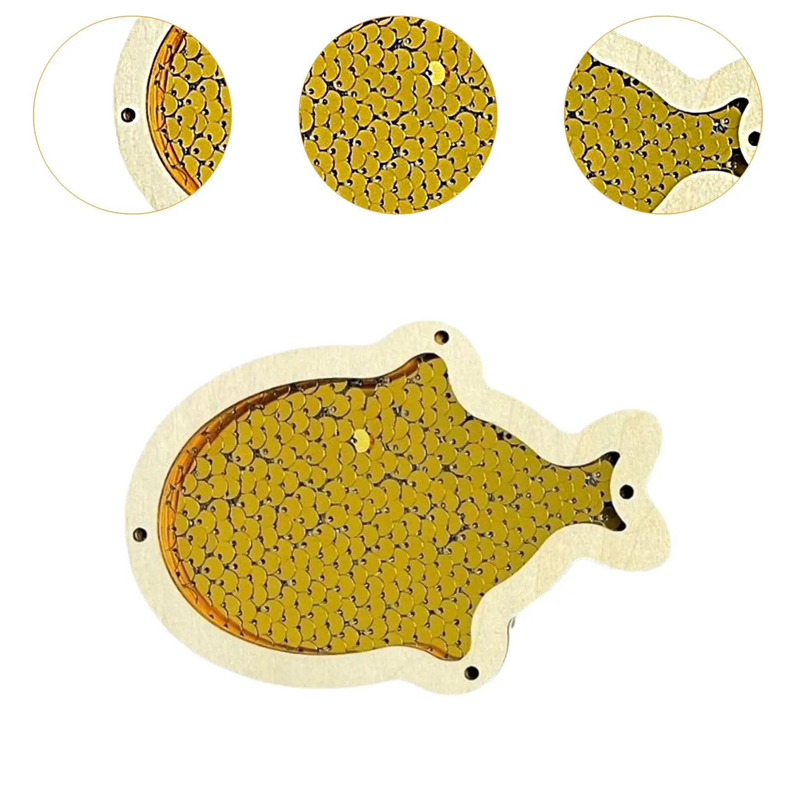 Tablero ocupado, pieza DIY, pez, lentejuelas, juguete educativo temprano para niños y niñas