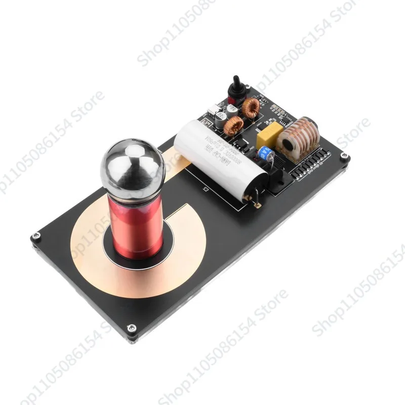 Ultra-mini artificial lightning generator Tesla coil high conversion efficiency scientific experiment equipment light up
