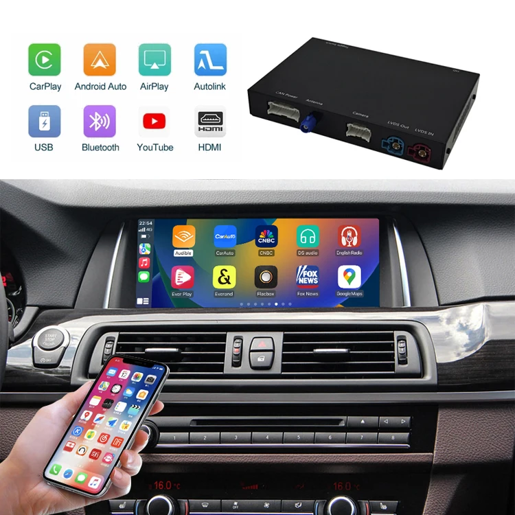 Wireless Android Auto Adapter Smart Module Carplay Retrofit Kit For NBT System F10 F20 F25 F30 F35