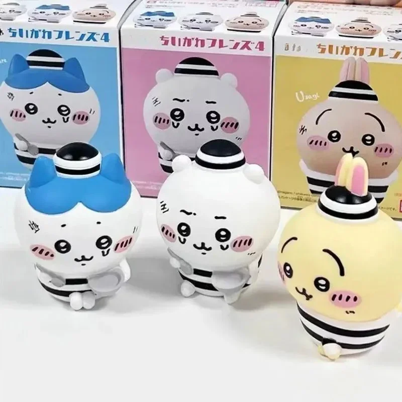 CKW JIYI Friends Series 4 Blind Box Figures | Cute Usagi Hachiware Shumai Yiji Plush Style Mini Toy Display Collectibles