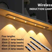 3 in 1 Under Cabinet Lights LED Lights for Kitchen Bedroom Wardrobe Closet Wireless Lamp with Motion Sensor 20/30/40/60cm