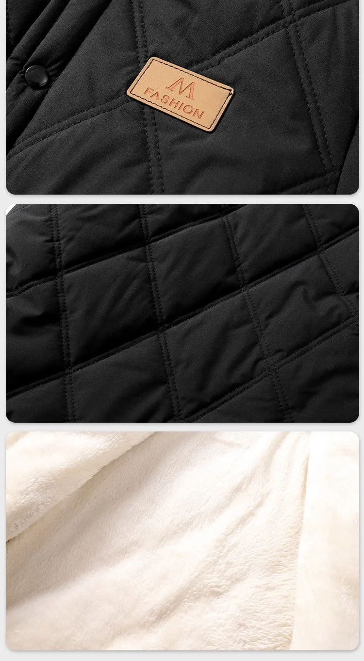 Neue Herbst-Winter-Jacke für Teenager-Jungen, einfarbig, dick, mit Samtfutter, warmer Mantel für 5-14 Jahre, Kinder-Oberbekleidung. – Detail 10