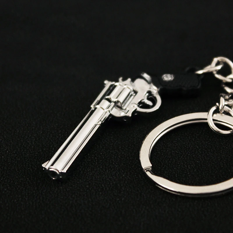 Game Keychain Jewelry Weapon Gun Model Metal Pendant Key Chain Chaveiro Bag Car Key Holders Gift For Kids Men