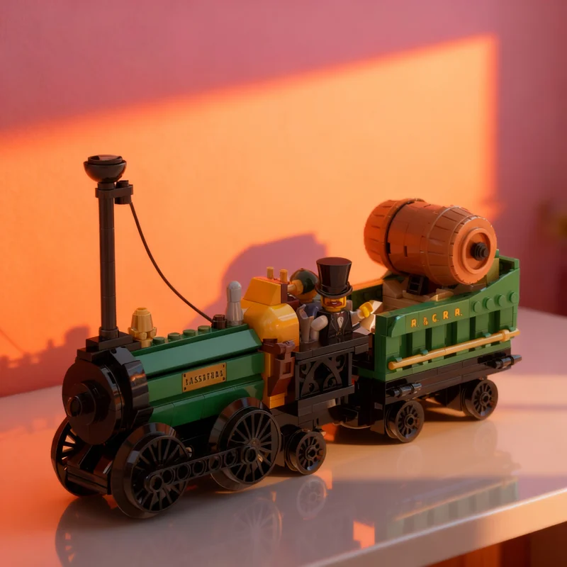 

Набор для сборки модели поезда Sassafras 0 из серии MOC SHB Sister Steamers, 468 деталей, конструктор, развивающая игрушка, идея для подарка на Рождество