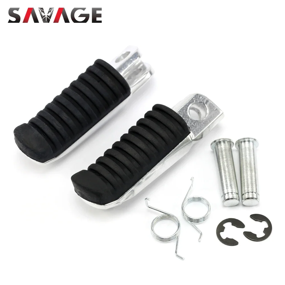 

For KAWASAKI NINJA 250 400 650 1000 VERSYS Z1000SX Z750 ER6F ZX6R ZX12R Front Footrest Foot Pegs Motorcycle Rubber Pedal Pads