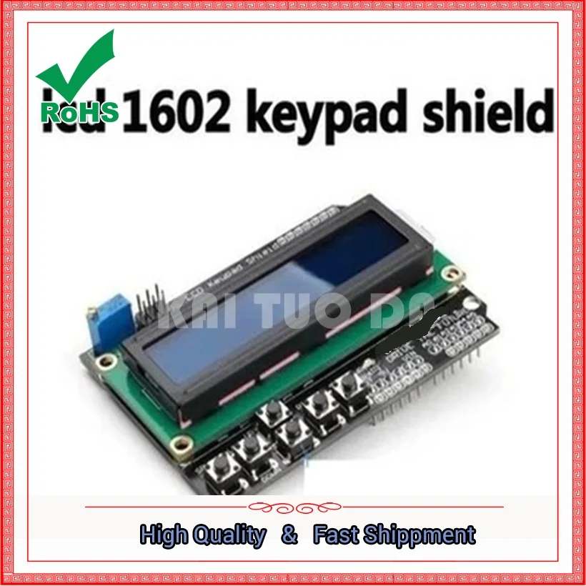 LCD1602 Character LCD Input And Output Expansion Board LCD 1602 Keypad Shield MODULE
