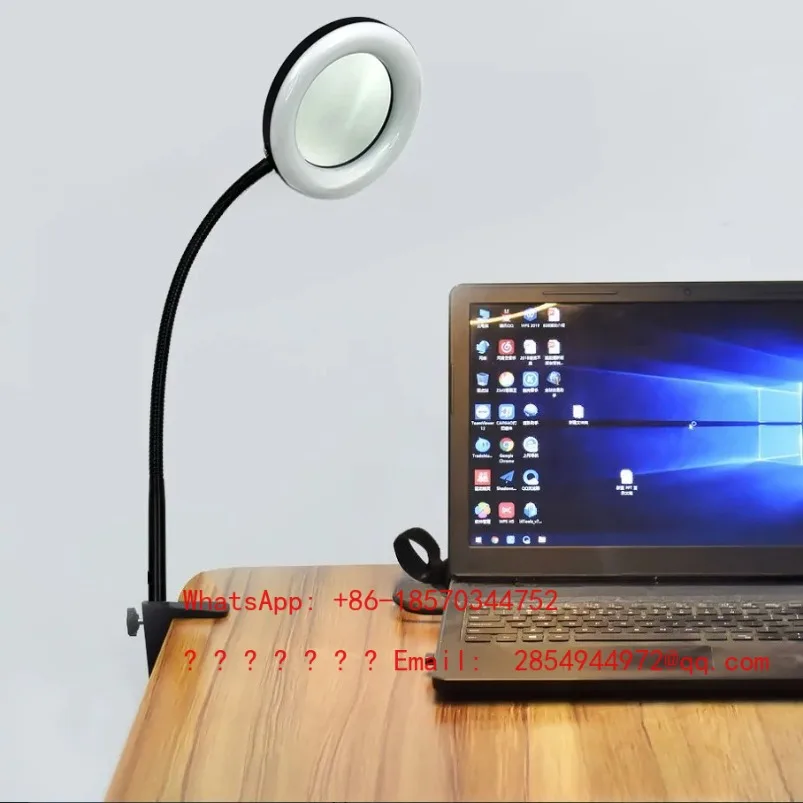 

Настольная лампа-лупа 6 дюймов с защитой для глаз для чтения, модель 2026 года