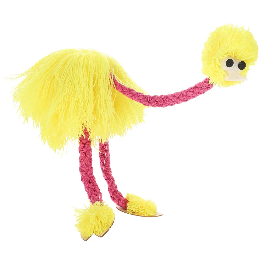 Animal Puppet Ostrich Marionette Baby Dolls Funny Figure Craft Plush Toy Animals Kidcraft Playset