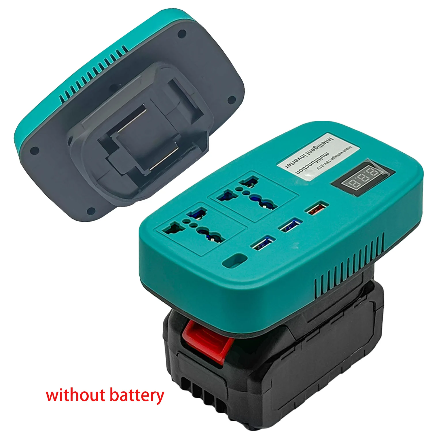 120W DC to AC Inverter for For bl1830 and BL1840 18V Batteries Generating 220V Output for Small Household Gear