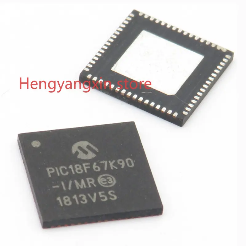 5PCS PIC18F67K90-I/MR , QFN-64 , PIC18F67K90T-I/MR , 8-bit Microcontrollers - MCU 128kB Flash 4kB RAM LCD,New Original