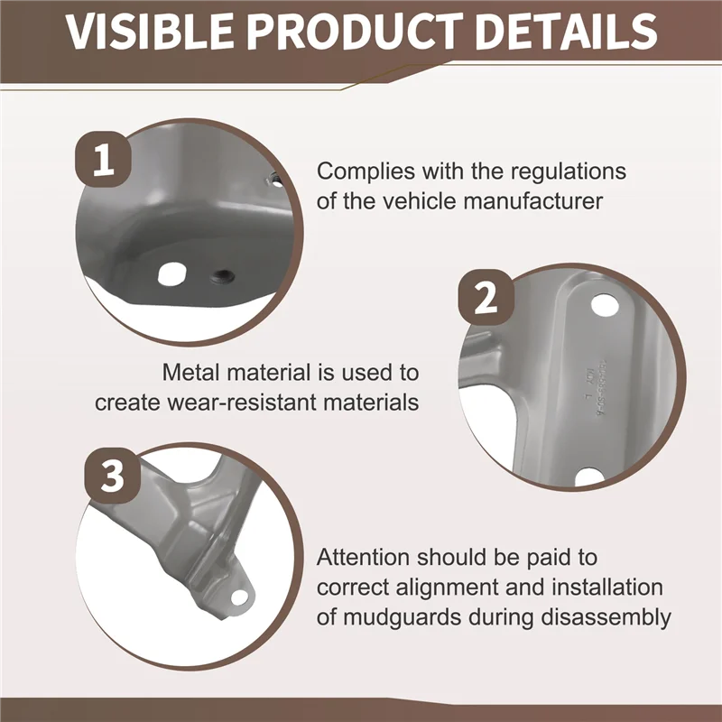 

Efficientt-Новый 1487491-00-B 1487492-00-B Опорный кронштейн переднего правого и левого крыла для Tesla Model Y 2020-2022 Опора крыла
