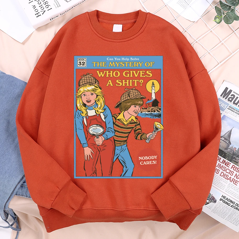 Can You Help Solve The Mystery Of Who Gives A Shit Men Women Hoody Harajuku Streetwear Loose Fleece Pullovers Casual Clothes
