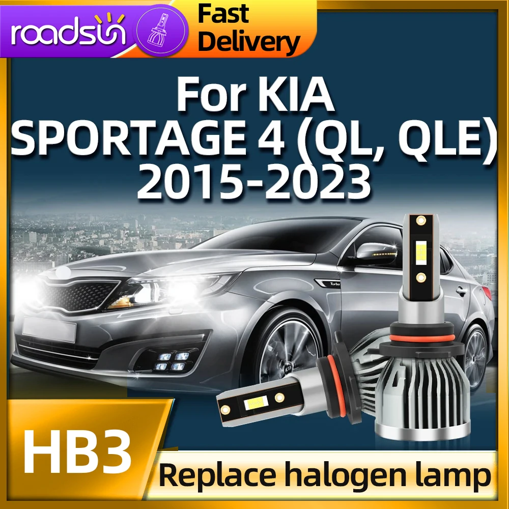 

Roadsun 30000LM Car LED HB3 Lamp Turbo Light Bulbs For KIA SPORTAGE 4 (QL QLE) 2015 2016 2017 2018 2019 2020 2021 2022 2023