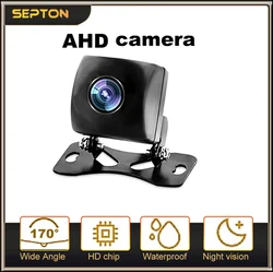 SEPTON-impermeável Car Rear View Camera, AHD Backup Camera, 170 graus Wide Angle, versão noturna