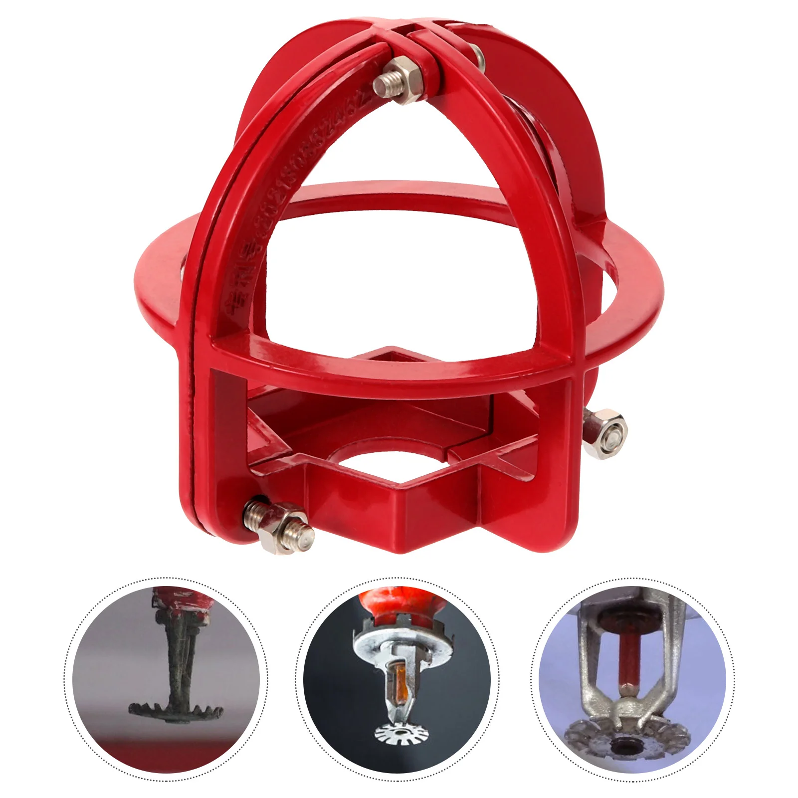 Plant Stands Sprinkler Head Protection Frame Fire Covers Protector Cage Mask Residential Red Baby