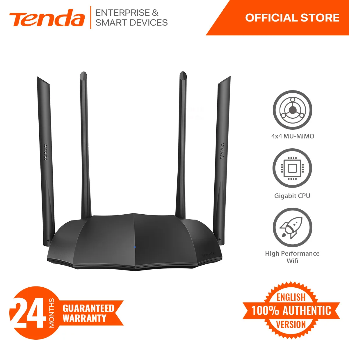 Global version tenda AC8 5.0 AC1200M Wireless WiFi Support IPV6 Home Coverage Dual Band Smart APP Router