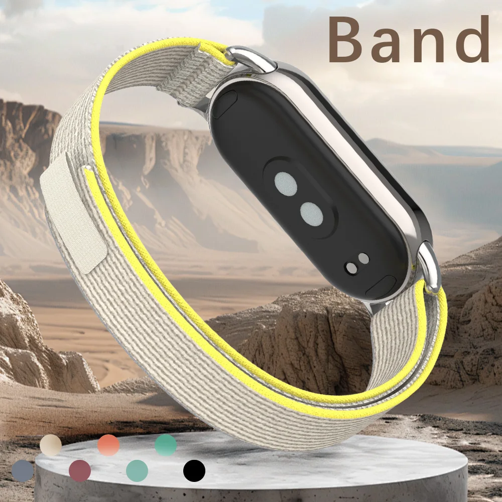 Trail Loop Armbänder für Xiaomi Mi Band 11 10 9 Nylon+Metall Sport Ersatzbänder Elastisches Armband Mi Band 9 8 Miband 11 Bänder