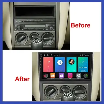 適用於大眾高爾夫 Mk 4(2004-2008)的 Android 15 車用收音機,支援 CarPlay、多媒體播放器、GPS 導航、藍牙、4G、WiFi、視訊播放和立體聲,2din 尺寸 6 最佳銷售 2din安卓高爾夫4 - №3