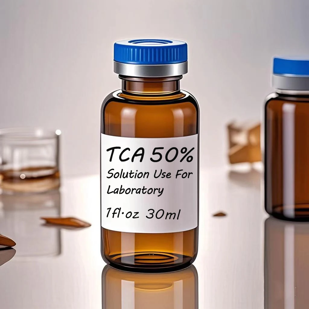 TCA 30ml da utilizzare per laboratorio 100 100% ultra puro 20% 30% 35% 40% 50% 60% 70% buccia peeling sporco Bottiglie di vetro detergente acido prc 152