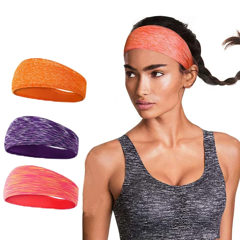 

Sweatband for Men Women Elastic Sport Hairbands Head Band Yoga Headbands Headwear Headwrap Sports Hair Accessories Safety Band