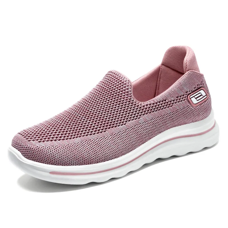 Women Shoes Summer Flying Weave Sneakers Super Light Comfortable Vulcanized Shoes Female Mesh Breathable Sneakers Women Shoes