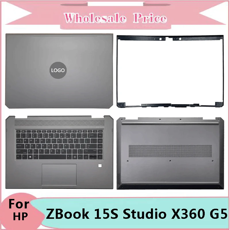 

New For HP ZBook 15S Studio X360 G5 XW1 Laptop LCD Back Cover Front Bezel Upper Palmrest Bottom Base Case Keyboard Hinges